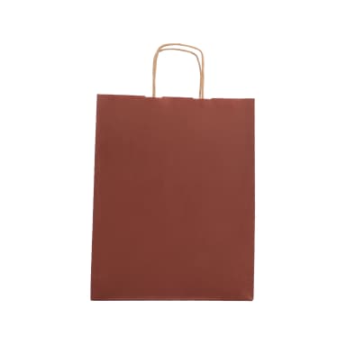 Büküm Saplı Kırmızı Kraft Çanta 44x14x50 cm
